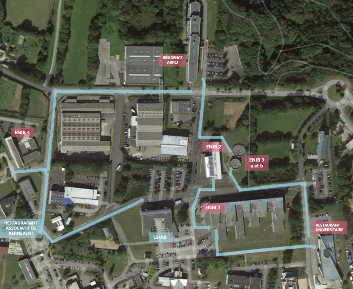 ENIB Brest Le plan du campus ENIB Brest Le plan du campus